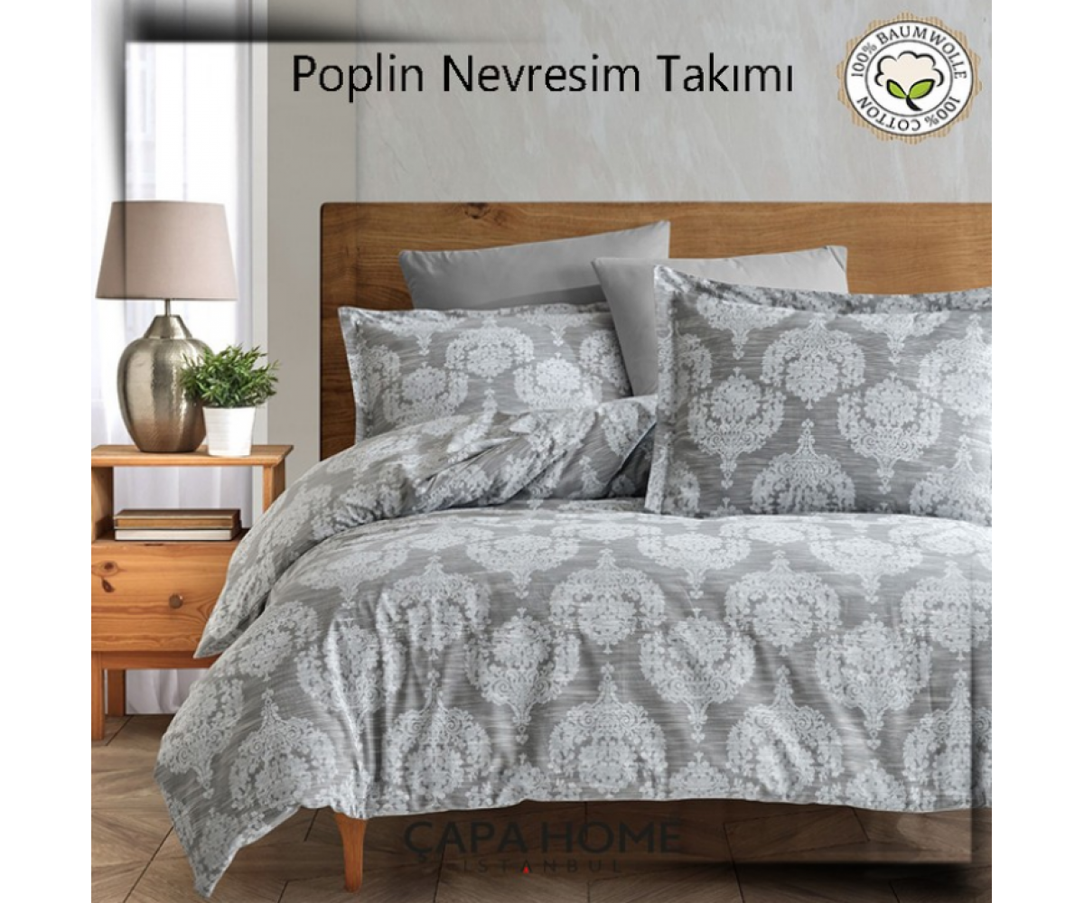 Çapa Home Poplin Nevresim Takımı %100 pamuk